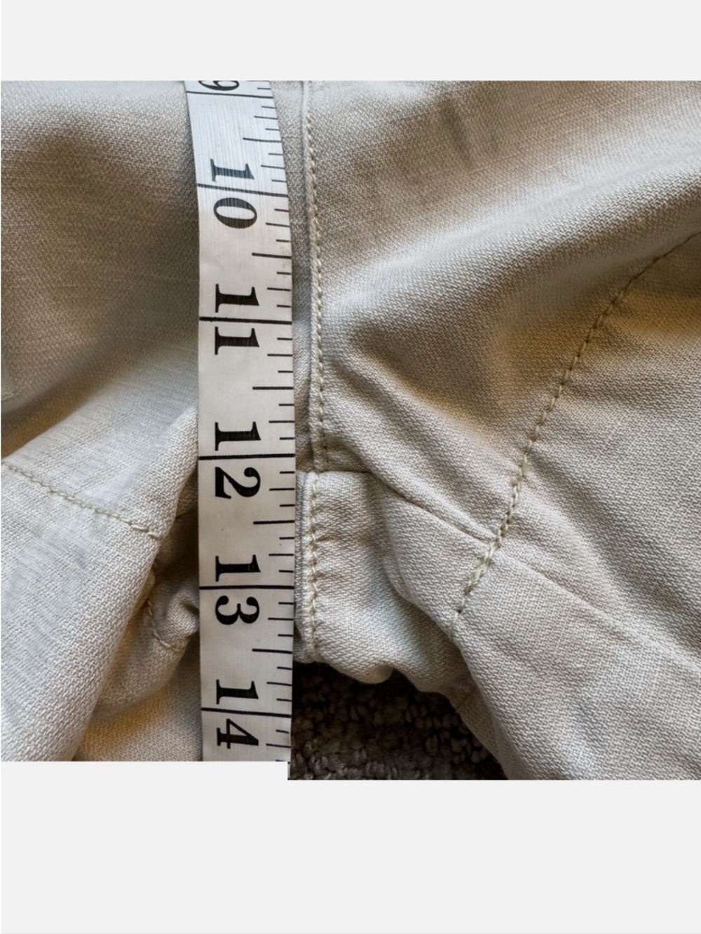 JOIE Shorts Womens X-Small Ivory Rainy Day Linen Blend High Rise Pleated Pockets - Picture 13 of 13